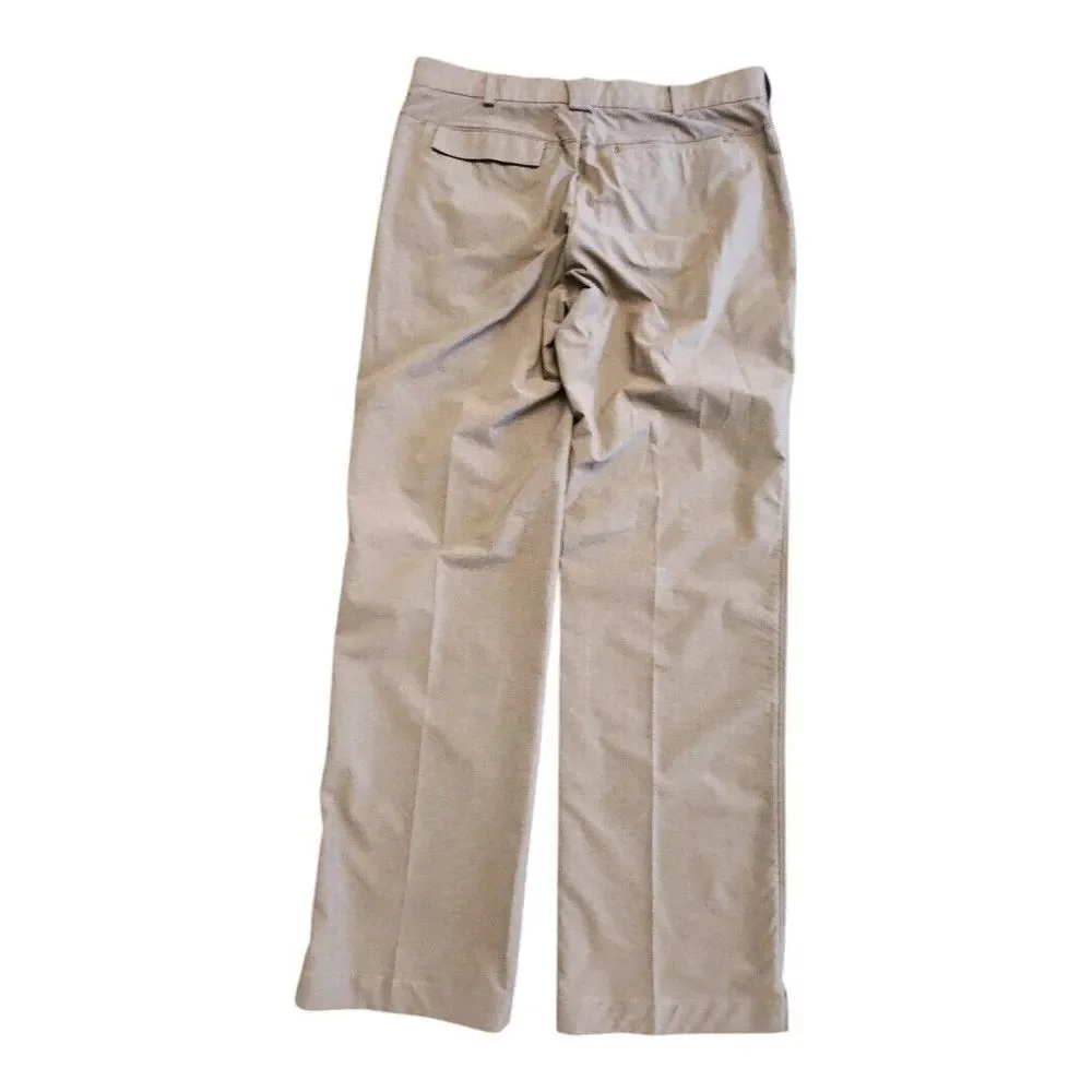 NWOT Nike Golf Pants Dri-Fit Mens 34‎ X 32 Brown Nylon Polyester Spandex Swoosh